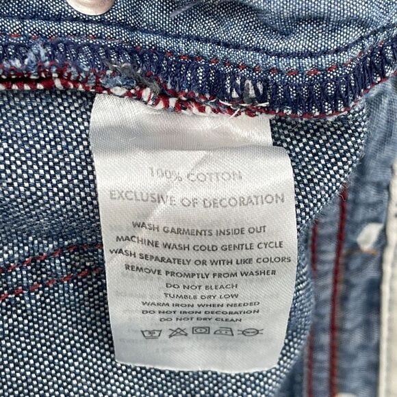 Robert Graham Blue Mid Rise Denim Straight Leg Jeans Size 30 - Picture 7 of 8